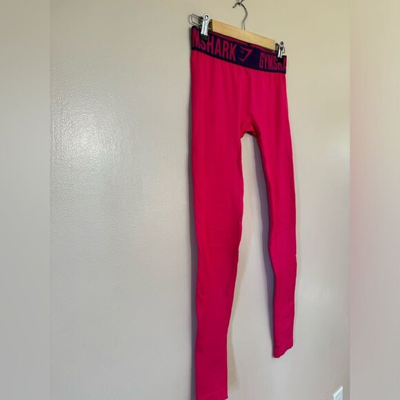 SALE! Pink Gymshark Workout Tights Size XS EUC - Picture 3 of 6